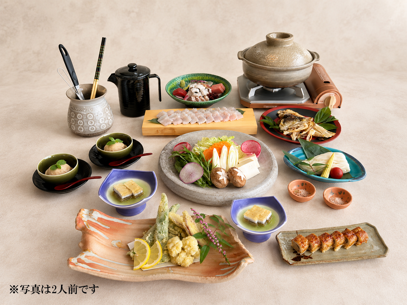 鮨 黒岬の季節限定 鱧鍋コース